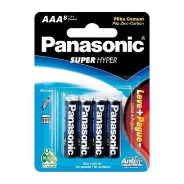 Imagem de Pilha Comum Aaa Palito Panasonic Sm-8 R03ual/l8p6 F108