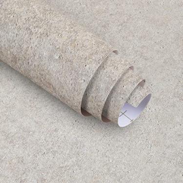 Imagem de Magielif Papel de contato de granito cinza bege de 81 x 500 cm para bancadas, papel de parede autoadesivo removível à prova d'água para cozinha, banheiro, bancadas, armários, decoração