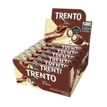 Imagem de Chocolate Trento Wafer Duo 29g - Embalagem com 16 Unidades - Peccin