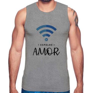 Imagem de Regata Espalhe amor - Foca na Moda, Cinza, P