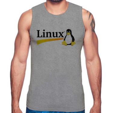 Imagem de Regata Linux - Foca na Moda, Cinza, GGG