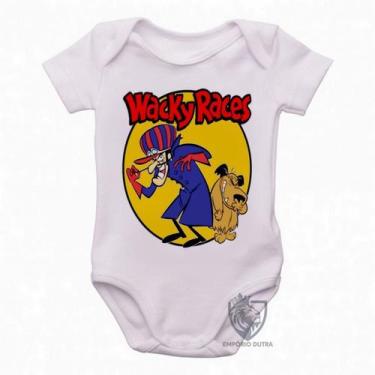 Imagem de body nenê criança roupa bebê  Dick Vigarista Mutley amarelo - Empório 