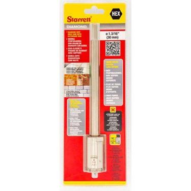 Imagem de SERRA COPO DIAMANTADA COM HASTE 150mm - STARRETT - 30mm - KIT C/ 02 UN