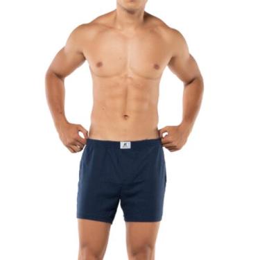 Imagem de Cueca Samba Canção 100% Algodão Abertura Frontal Cós Elástico Keeper 1