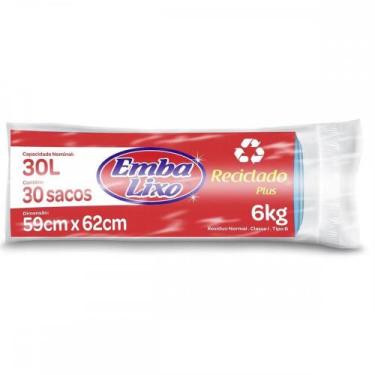 Imagem de Saco Embalixo Rolo Plus Azul 30L Com 30 Sacos  513991