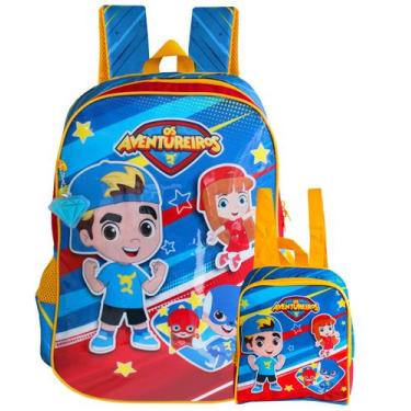 Imagem de Mochila De Alça Aventureiros Luccas Neto + Lancheira Térmica - Clio, M