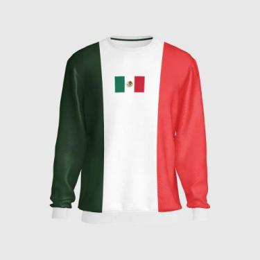 Imagem de Blusa de Moletom Bandeira Copa Mexico Time Masculino Esporte - Bueno S