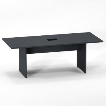 Imagem de Mesa Reunião Power Box Pé Painel P25 Pandin 2,6 M Grafito