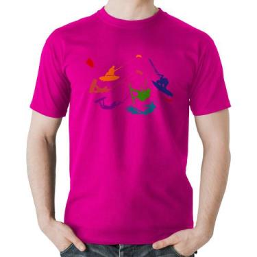 Imagem de Camiseta Algodão Kite Surf Freestyle - Foca na Moda, Rosa, GG