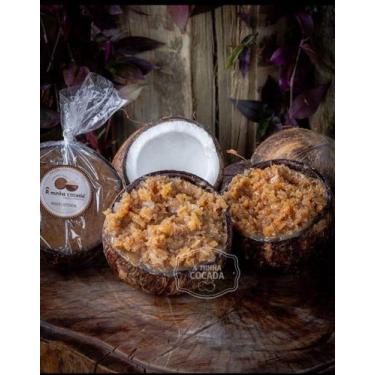 Imagem de Cocada com leite condensado cremosa na casca do coco 970g - Minha coca