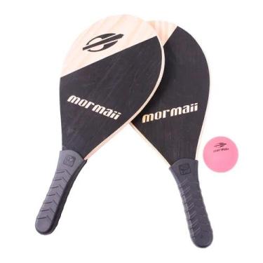 Imagem de Kit Jogo De Frescobol Mormai Preto - Bel Fix - BelFix