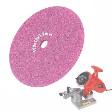 Imagem de Rebolo Disco Rosa 100x10x3.2mm Para Afiador Hobby Corrente Motosserra