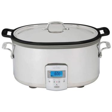 Imagem de Panela Elétrica Multifuncional 7 Litros em Alumínio com Tela Digital LCD, 220V 210W, All Clad, Branca