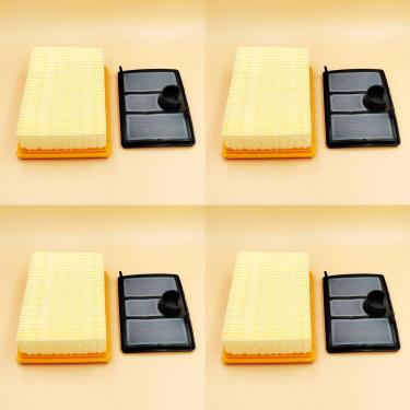 Imagem de Gokuman Kit de filtros de ar e pré-filtros de 4 peças para serras Cutquik Stihl TS700 TS800 Substituir 4224 141 0300, 4224 140 1801