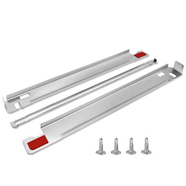 Imagem de Kit de empilhamento de roupas KSTK1 cromado da Blutoget – Compatível com kit de empilhamento LG de 68,5 cm para máquina de lavar e secar