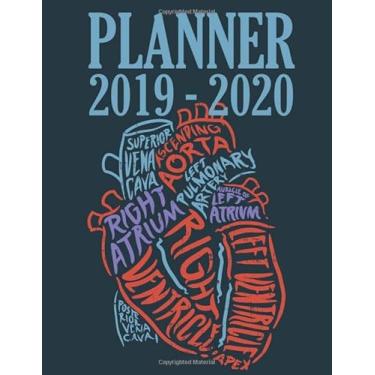 Imagem de Planner 2019-2020: Daily Scheduler Calendar August 2019 till December 2020 - Heart Anatomy