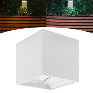 Imagem de Mini Arandela Branca 3w Interna Externa 2 Friso Led Incluso (Branco Frio)