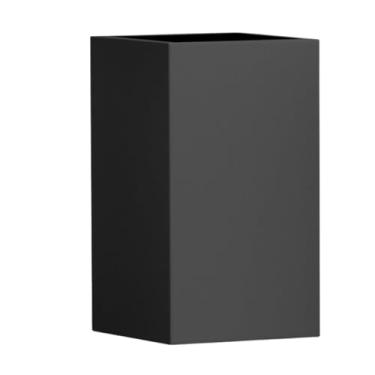 Imagem de Vaso Fibra De Vidro Quadrado Texas M 65cm Vietnamita Grande Decorativo (Preto Fosco)