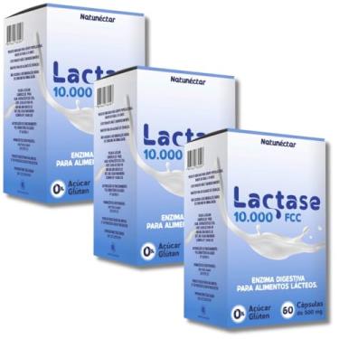 Imagem de Combo Lactase Total 180 Cápsulas 10.000fcc Enzima Lactose