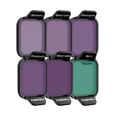 Imagem de Freewell Kit de filtro Bright Day para drone DJI Flip – ND8/PL, ND16/PL, ND32/PL, ND64/PL, ND1000, UV para controle de luz e redução de brilho
