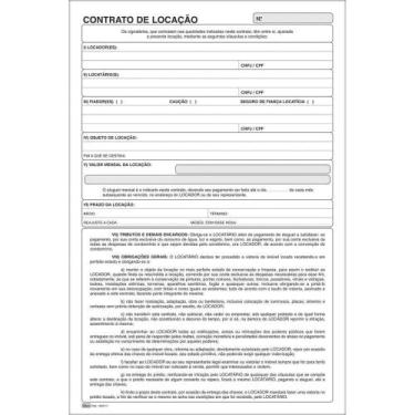 Imagem de Talão de Contrato de Locação - 100 Folhas - Pacote com 05 - Tilibra