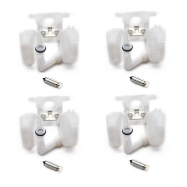 Imagem de Sistema de combustível de motocicleta para reparo de carburador boia e agulha flutuante para Suzuki GS500E 1990-2000 GS500 GS 500 E 500E (4 conjuntos)