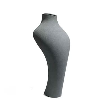 Imagem de Porta-joias busto colar suporte de corrente armazenamento manequim busto organização casa organizador de joias meninas mulheres joias expositor, One Size, Pequeno, Ágata
