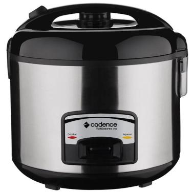 Imagem de Panela Eletrica De Arroz Cadence 700W 220V - Inox/Preta - Faz 10 Xicaras