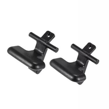 Imagem de 84661-3K000HZ, 84662-3K000HZ, 2 peças, clipe de trava superior e inferior do apoio de braço do console central para Hyundai Sonata 2009-2010 Preto