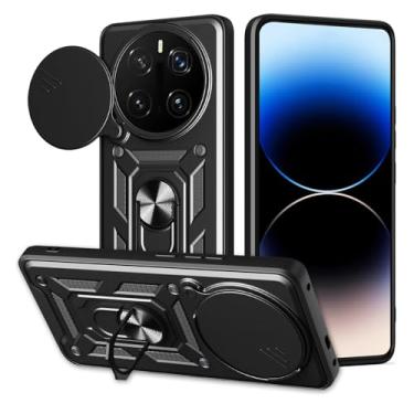 Imagem de Capa compatível com Honor Magic 7 Pro, com capa de lente de câmera deslizante compatível com Honor Magic7 Pro 5G PTP-AN10 PTP-AN70 capa preta