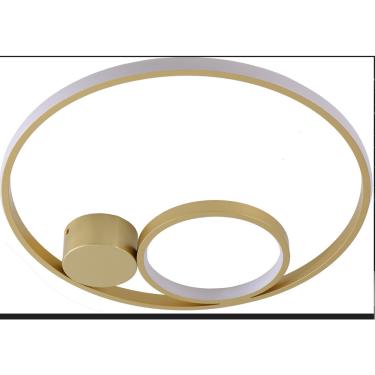 Imagem de Plafon ilusion redondo LED45CM - dourado E silicone branco