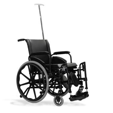 Imagem de Cadeira de rodas ulx Hospitalar Ortobras ( Duplo X ) Largura assento 50cm - Preto