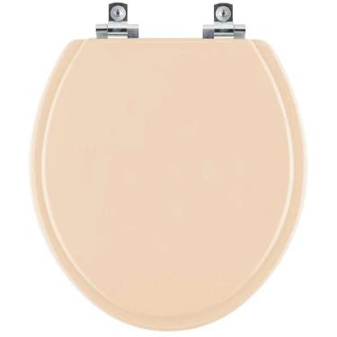 Imagem de Assento Sanitário Com Fechamento Lento Convencional Oval Rosa Floral Para Vaso Deca