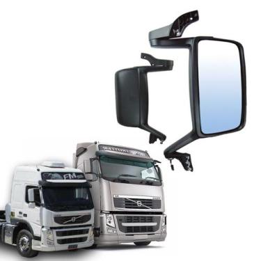 Imagem de Retrovisor Sem Auxiliar Volvo FH e FM 2010 até 2015 LD - Globo