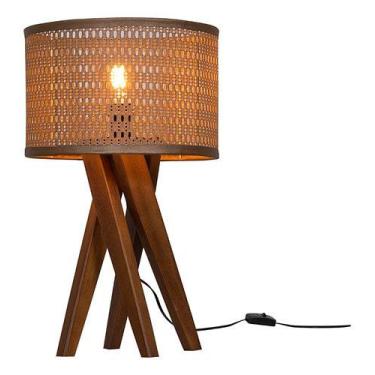 Imagem de Abajur Luminária Moderno P Quarto Escritório Mesa Cristal Cabeceira - 