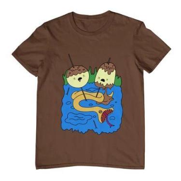 Imagem de Camiseta Estampada Unissex Hora da Aventura Marceline e Princesa Jujub