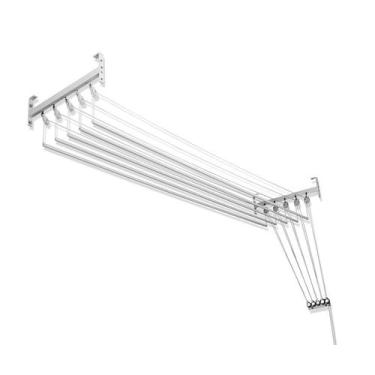 Imagem de Varal de Teto Para Apartamento 120cm 5 Varetas Individuais - Varalle