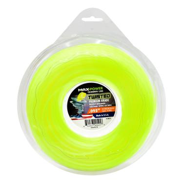 Imagem de Maxpower Linha de aparador torcida premium 338814, linha de corte torcido de 0,095 cm, comprimento de 50 metros