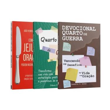 Imagem de Kit 3 Livros - Guerreiros de Oração  Devocional Quarto de Guerra + Qua