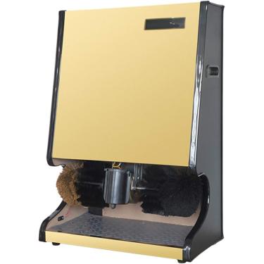 Imagem de Polidor De Sapatos Totalmente Automático, Comum No Saguão Do Hotel, Polidor De Sapatos Com Sensor Infravermelho Máquina De Escova Elétrica De Indução Automática De Motor, Gold