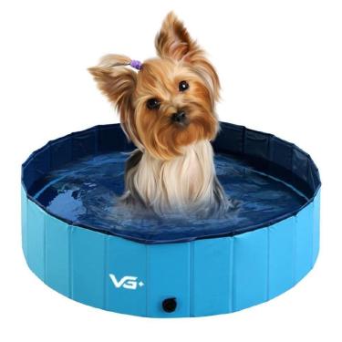 Imagem de Piscina Para Cachorro Pets Dobrável Lisa Azul Vg+