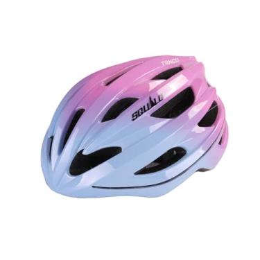 Imagem de SQUALO Capacete De Bicicleta Tango Para Homens, Mulheres E Jovens, Capacetes Com Luz Led Fibra, Mostrador Ajuste, Unissex, Adultos, Ciclismo, Urbano, Mountain Biker