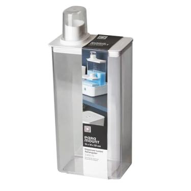 Imagem de Pote Dispenser Organizador Multiuso Lavanderia Banheiro Cozinha Ração Cereais 2,6l (Branco)