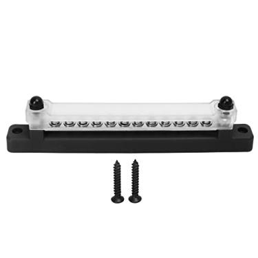 Imagem de MUNEFE 48V 150A Bloco de distribuição de energia, bloco de distribuição fundido, caixa de barramento de bloco de distribuição para carros, motocicletas, trailers, barcos, iates, (Preto)