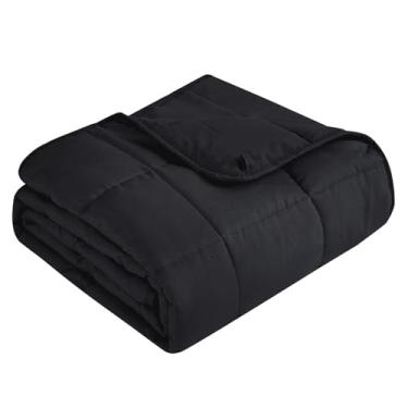 Imagem de Topcee Cobertor pesado (9 kg 203 x 221 cm King Size) Cobertor pesado macio para dormir, aplique no corpo de 86 a 95 kg, cobertor grosso respirável com contas de vidro, fácil de cuidar