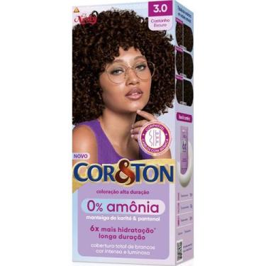 Imagem de Tintura Cor & Ton 0% Amônia Castanho Escuro 3.0 - Cor e Ton