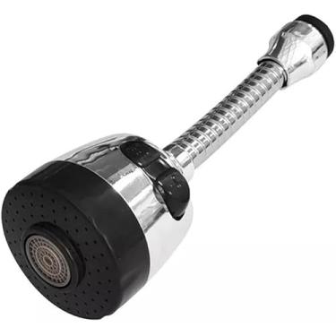Imagem de Extensor de Torneira com Arejador 360° Flexível – Bico Articulado Tipo Chuveirinho, Acabamento Metálico, Ideal para Cozinha e Pia -NEXUS MARKET