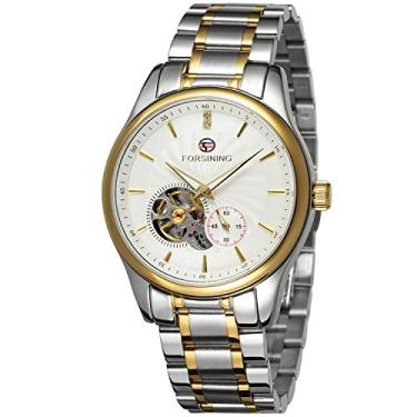 Imagem de FORSINING Relógio masculino de luxo com movimento automático, analógico, aço inoxidável, coleção FSG9406M4T1, Moderno
