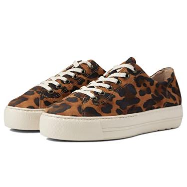 Imagem de Paul Green Bixby Suede Platform Tênis feminino confortável, Combo Leopardo Branco, 36