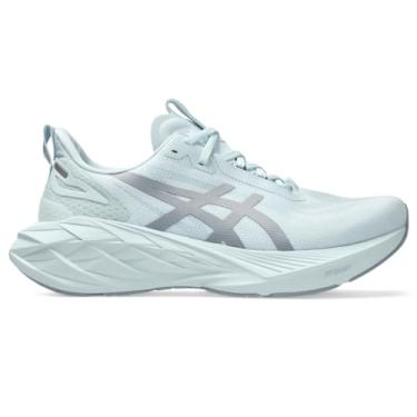 Imagem de ASICS NOVABLAST 4 Tênis de corrida masculino, Cinza claro/cinza e azul, 41